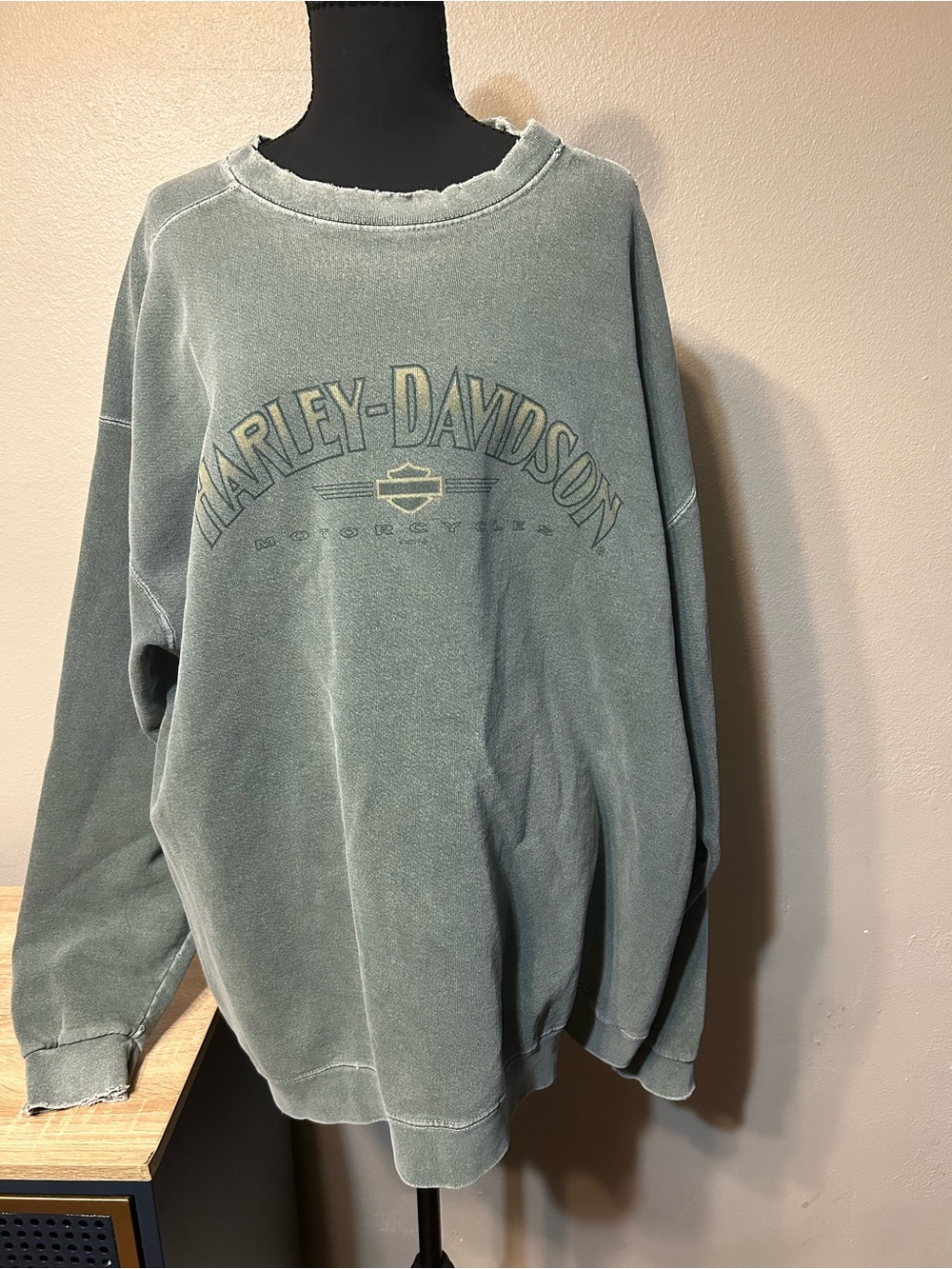 Vintage Harley Davidson Tripp’s Amarillo Texas Sweatshirt XXL Faded Distressed